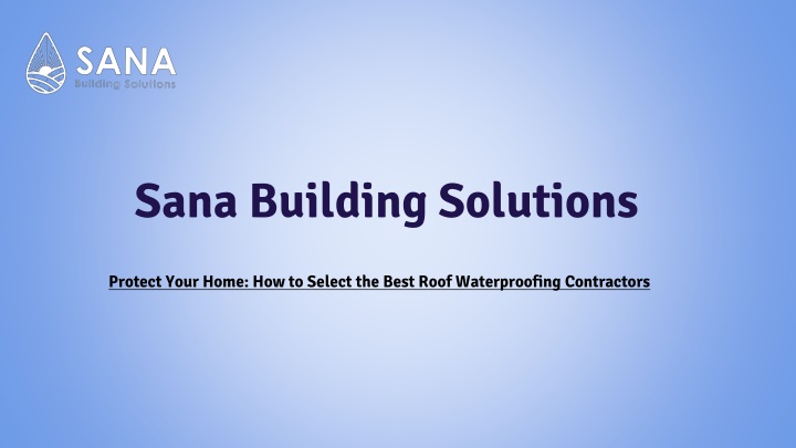 sana building solutions