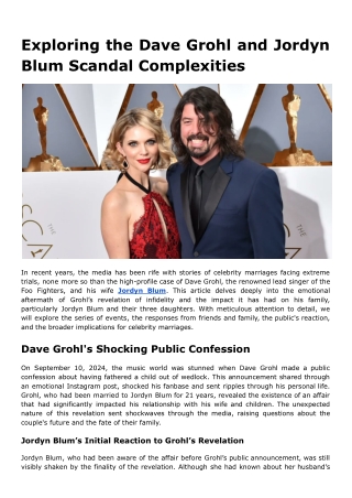 exploring the dave grohl and jordyn blum scandal