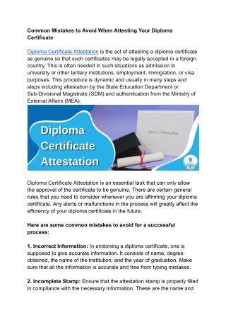 Common Mistakes to Avoid When Attesting Your Diploma Certificate.docx