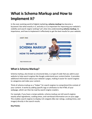 What is Schema Markup and How to Implement It