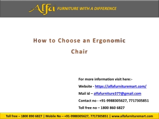 How to Choose an Ergonomic Chair