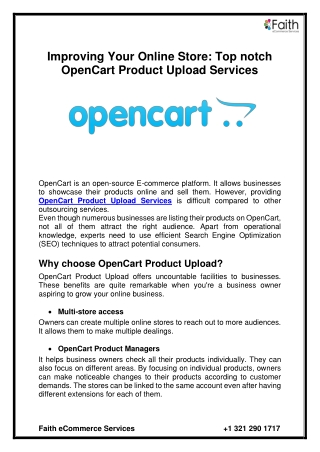 improving your online store top notch opencart