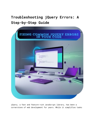 Troubleshooting jQuery Errors