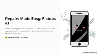 repairs made easy fixtops ai