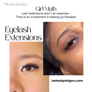 Girl math- Lash extensions aren’t an expense