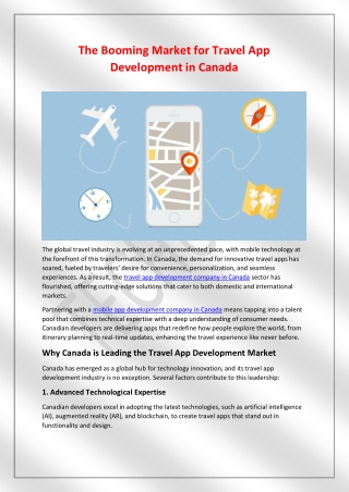 the booming market for travel app development