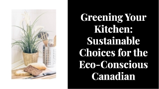 Eco-Friendly Kitchen Products For  Sustainable Living