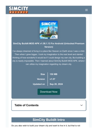 Download SimCity BuildIt MOD for iOS