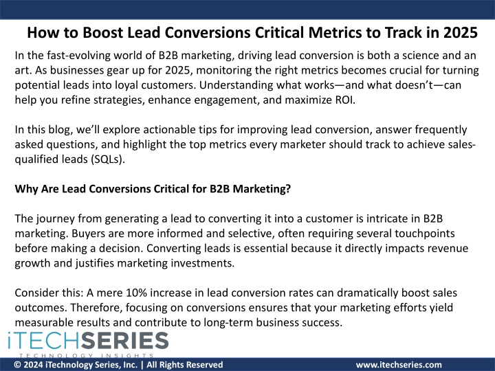 how to boost lead conversions critical metrics