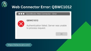 How to Diagnose and Repair QBWC 1012 Error