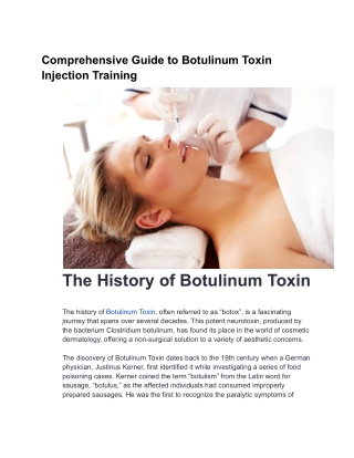 Cosmetic Medical Training
