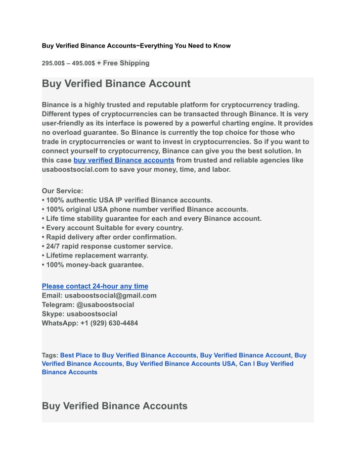 buy verified binance accounts everything you need