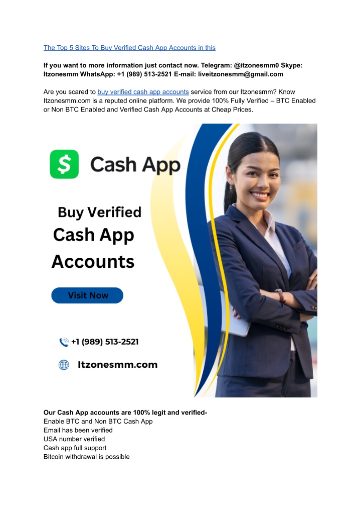 the top 5 sites to buy verified cash app accounts