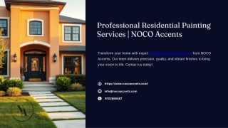 Professional Residential Painting Services  NOCO Accents