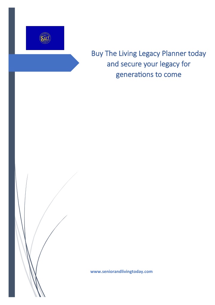 buy the living legacy planner today