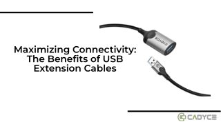 Extend Connectivity with Cadyce USB Extension Cables