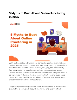 5 Myths to Bust About Online Proctoring in 2025