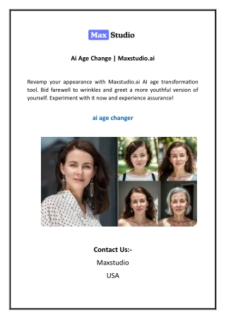 Ai Age Change  Maxstudio
