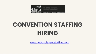 Convention Staffing Hiring - www.nationaleventstaffing.com