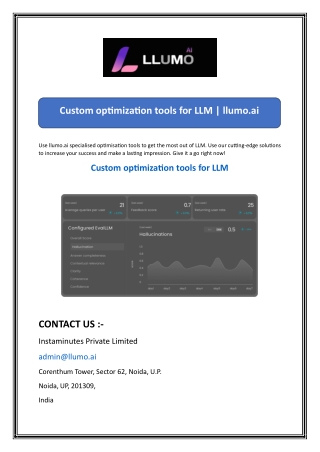 custom optimization tools for llm llumo ai