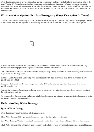 water damage can strike at any moment often