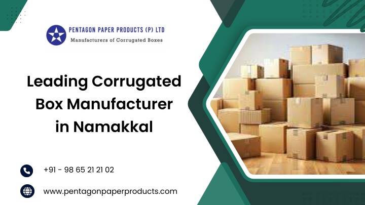 leading corrugated box manufacturer in namakkal