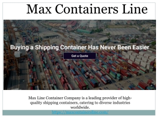 40ft High Cube Containers for Sale