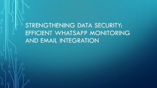 strengthening data security efficient whatsapp