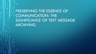 preserving the essence of communication