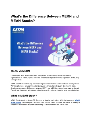 What’s the Difference Between MERN and MEAN Stacks