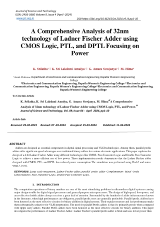 journal of science and technology issn 2456 5660