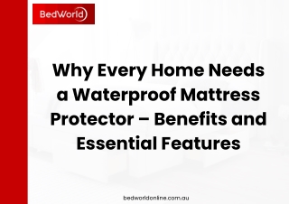 Why Every Home Needs a Waterproof Mattress Protector