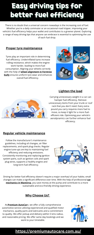 Easy driving tips for better fuel efficiency