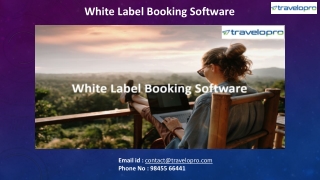 White Label Booking Software