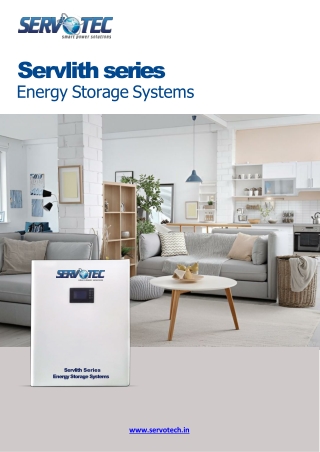 Servlith Series-Energy Storage Systems Catalouge