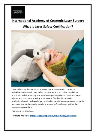 international academy of cosmetic laser surgery