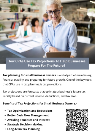 how cpas use tax projections to help businesses