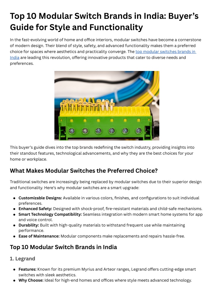 top 10 modular switch brands in india buyer