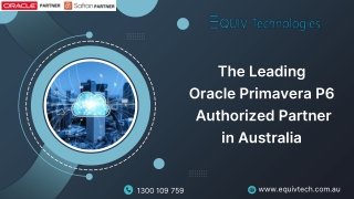 Oracle Primavera P6 Authozied Partner in Australia