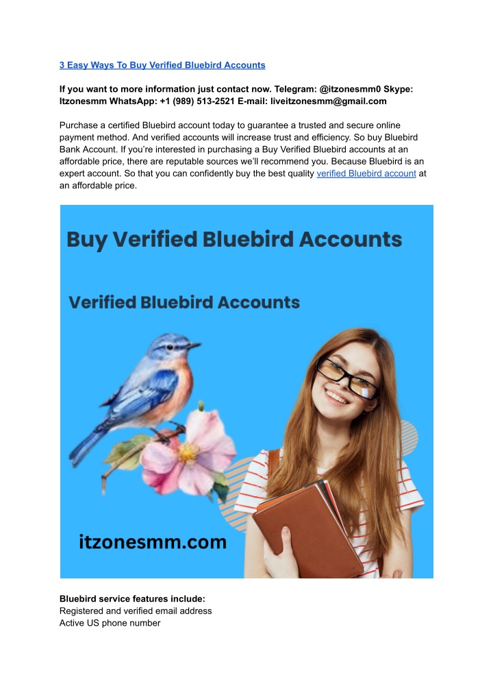 3 easy ways to buy verified bluebird accounts