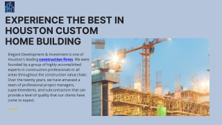 Experience the Best in Houston Custom Home Building