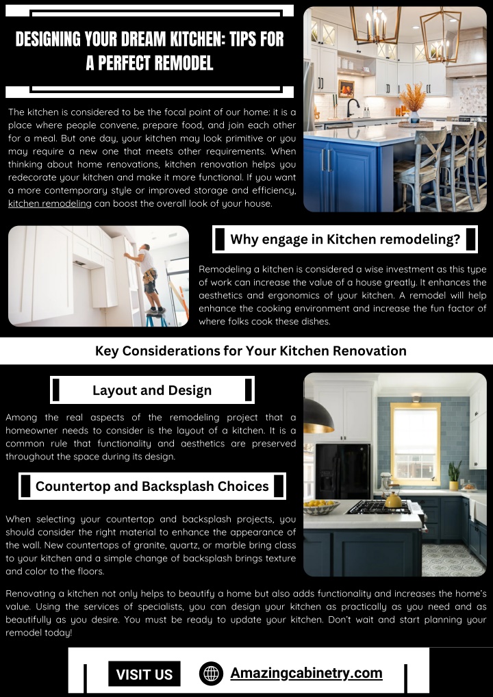 designing your dream kitchen tips for a perfect