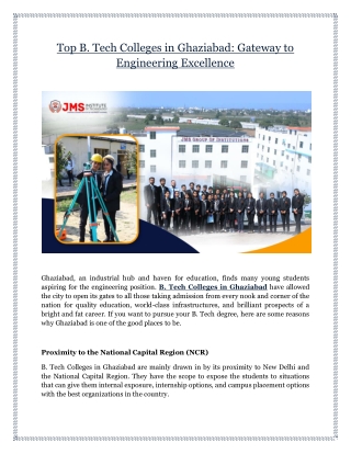 top b tech colleges in ghaziabad gateway