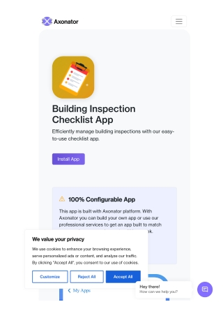 building inspection checklist app