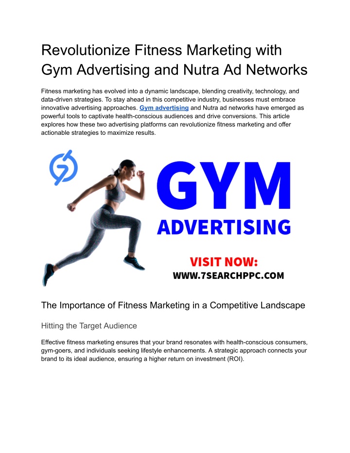 revolutionize fitness marketing with