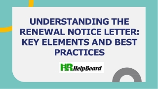 understanding the renewal notice letter