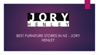 Best Furniture Stores In NZ - Jory Henley