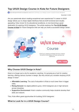educationpointindia3.wordpress.com-Top UIUX Design Course in Kota for FutureDesigners