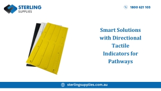 Smart Solutions with Directional Tactile Indicators for Pathways