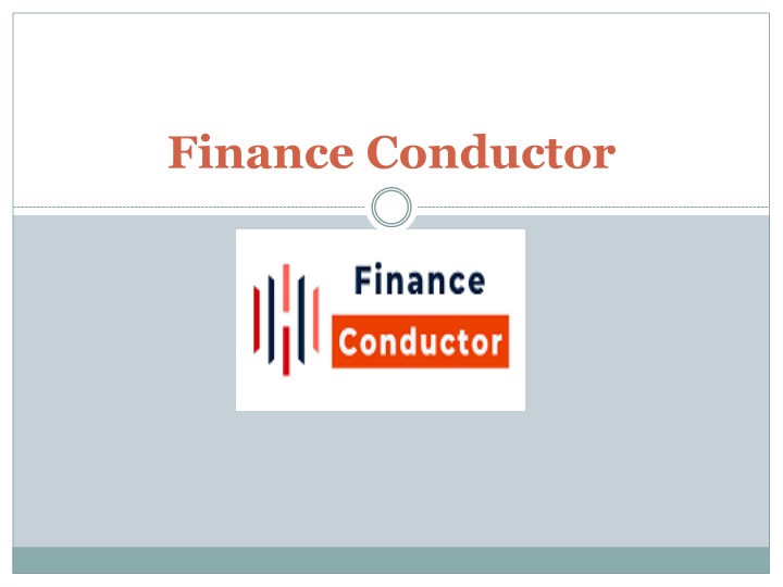 finance conductor